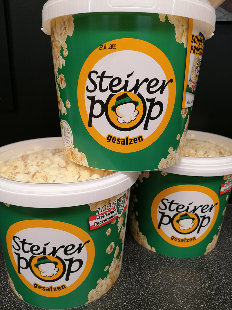 Steirerpop Popcorn bei Dampfhofer